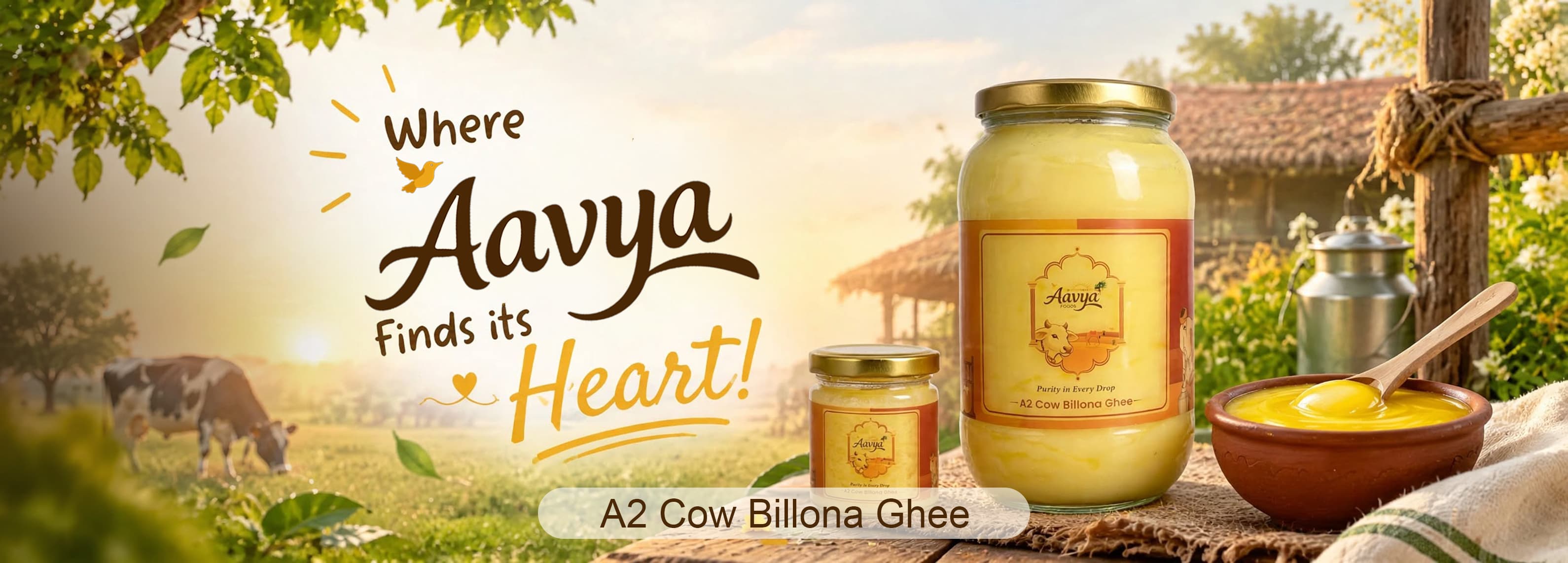 Where Aavya Finds its Heart — A2 Cow Bilona Ghee
